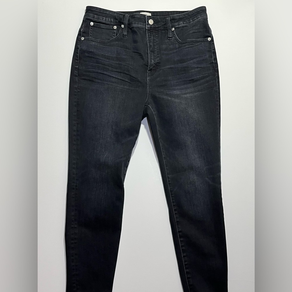Women’s J. Crew Curvy Toothpick Skinny High Rise Stretch Jeans, Size 31, Black